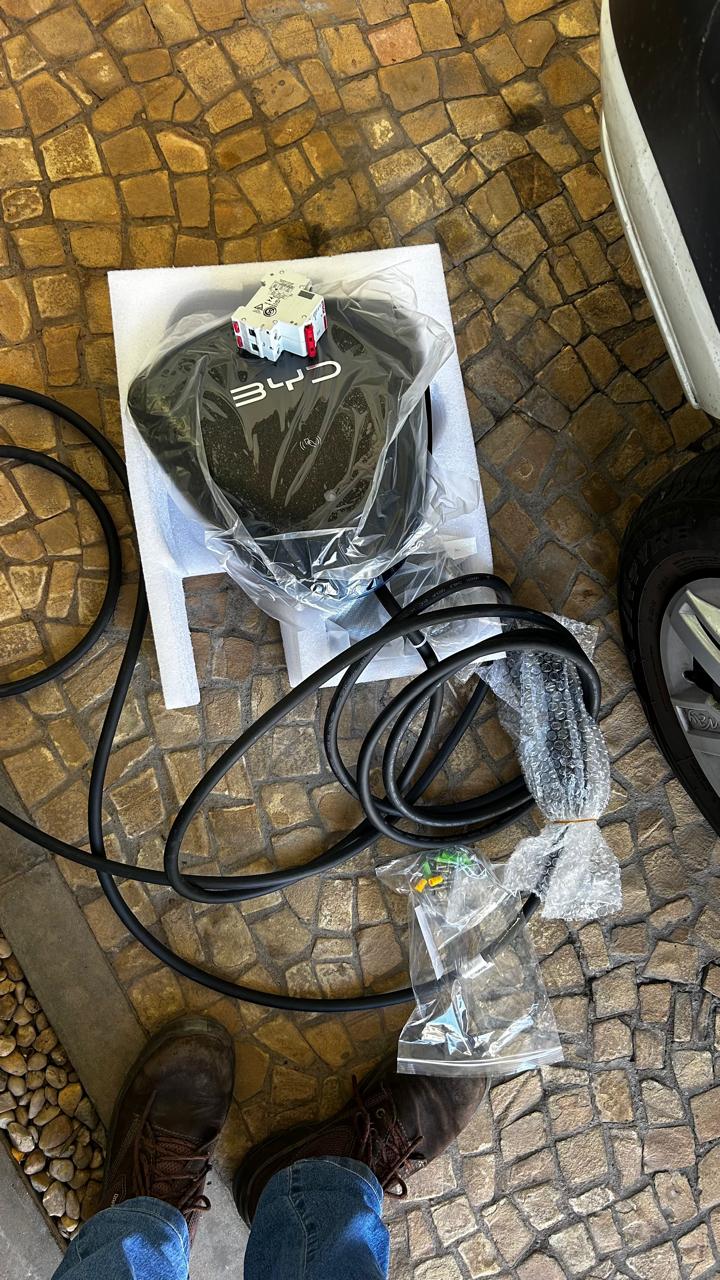 Infraestrutura para carregador veicular BYD